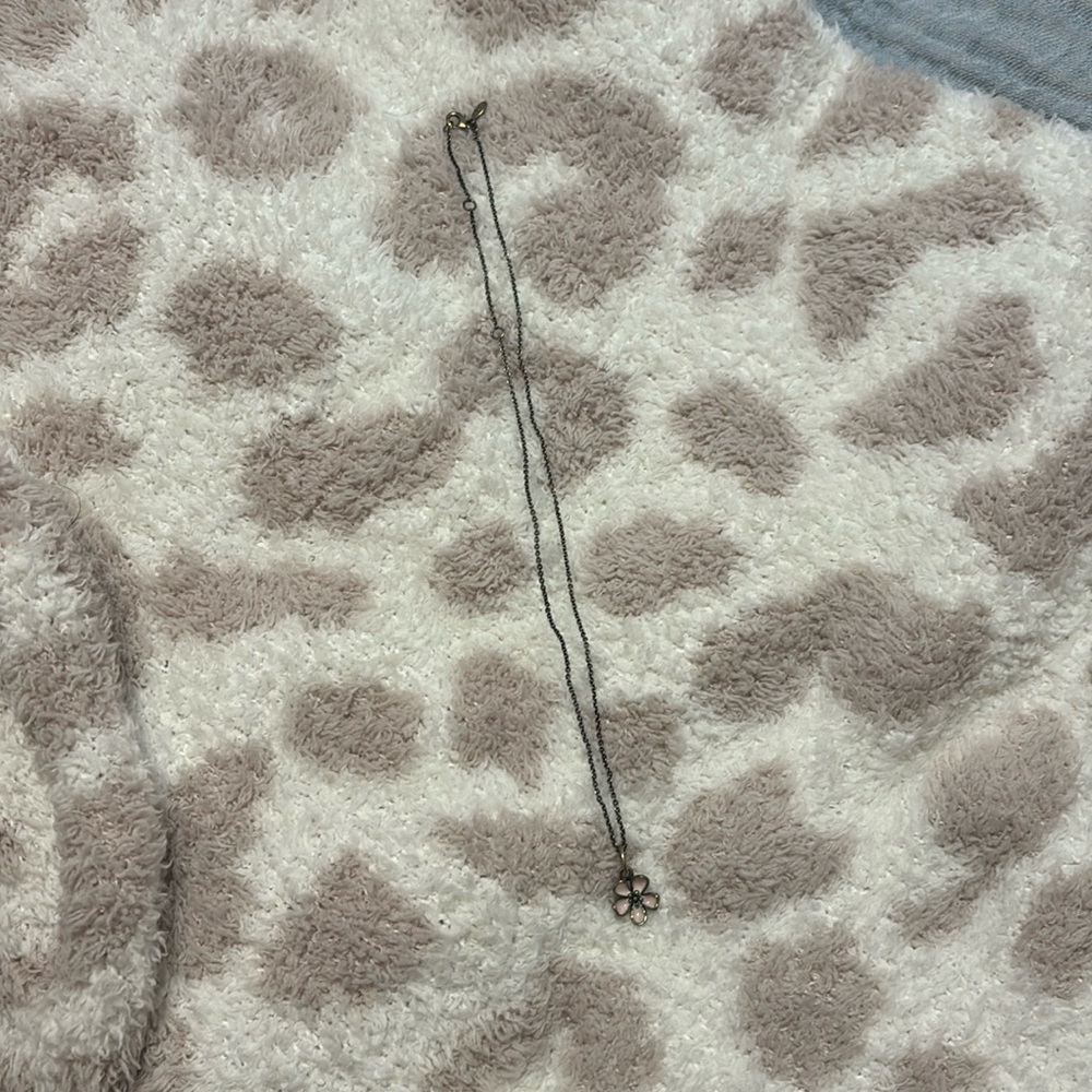 pink flower pandora necklace 20” 3 adjustments